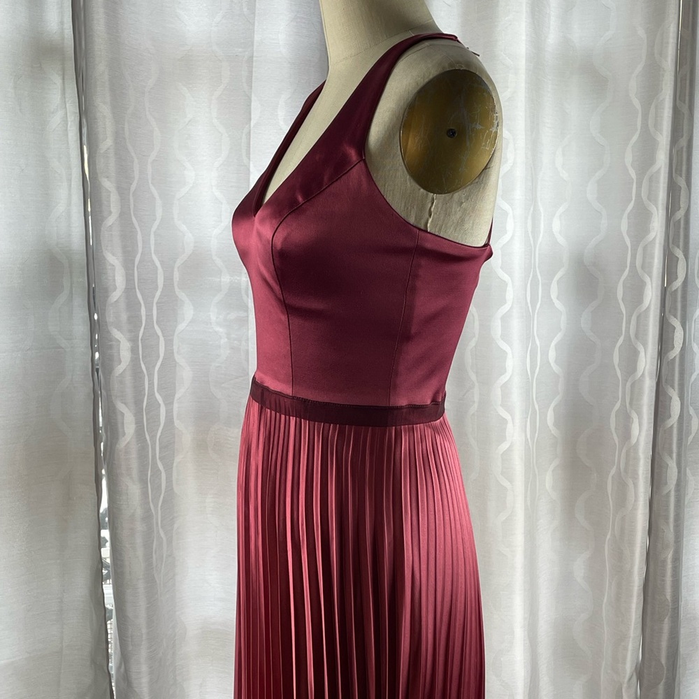 maria bianca nero silk dress Maria Bianca Nero Navy Silk Dress Petite P | Y2K Era Crinkle Chiffon  Knee-length